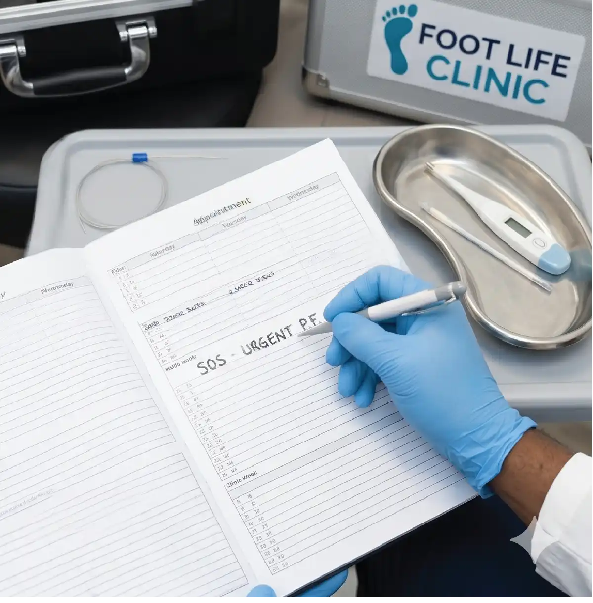 Urgent same-week podiatry appointment